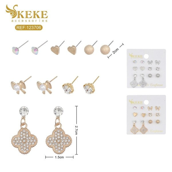 Set de aretes 6pcs
