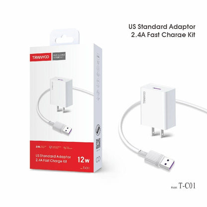 Cargador kit 2.1a +cable iphone 1m - 1 puerto usb