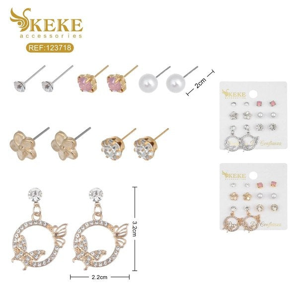 Set de aretes 6pcs