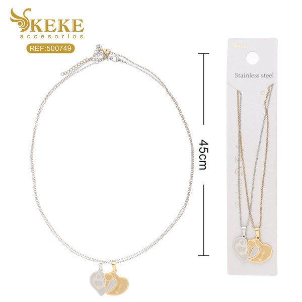 Collar acero 2pcs