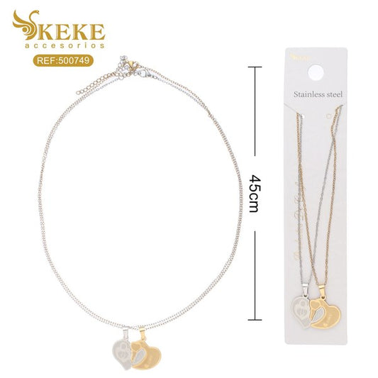 Collar acero 2pcs