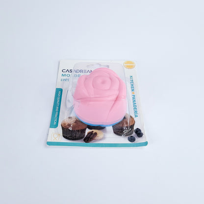 Molde silicona de rosa 6pcs90117-691
