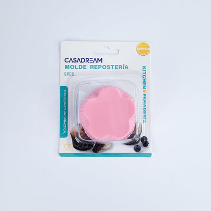 Molde silicona d/flor 6pcs90117-693