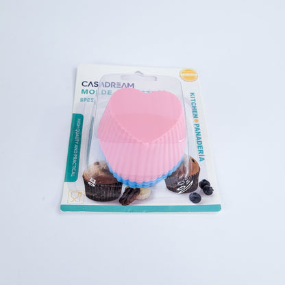 Molde silicona d/corazon 6pcs90117-694