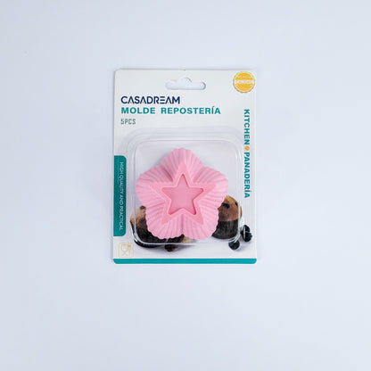 Molde silicona d/estrella 5pcs90117-695