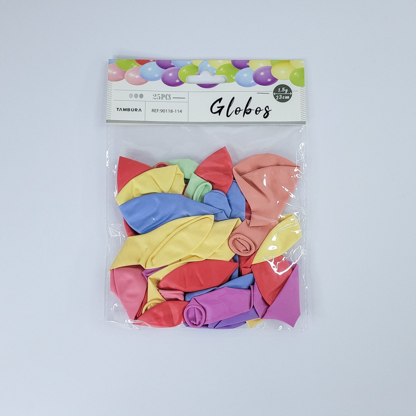 Globos mixto 25pcs 23cm 90118-114