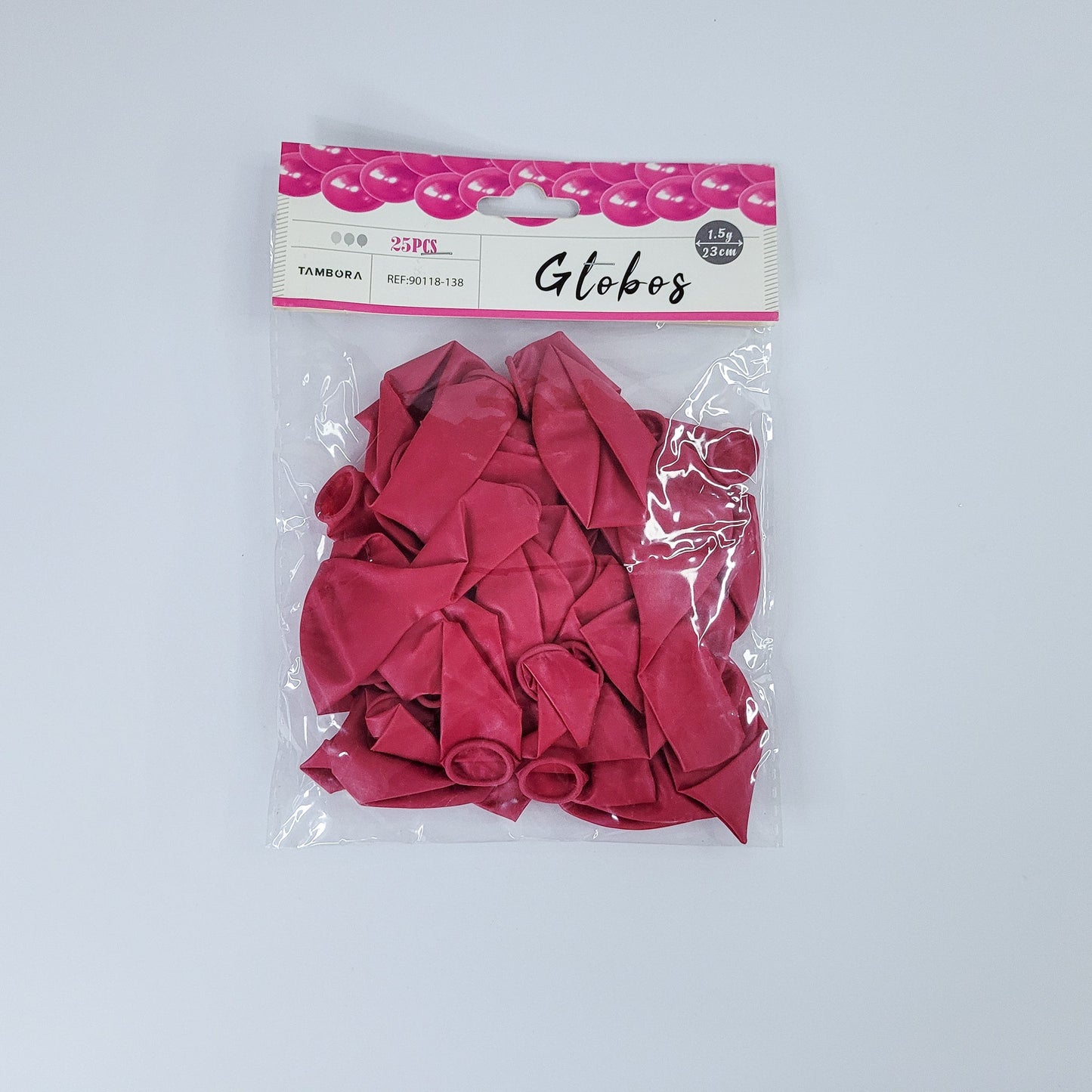 Globos rojo rosa 25pcs 23cm90118-138