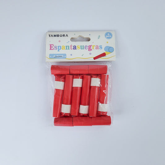 Soplador p/fiesta 6pcs 90118-283