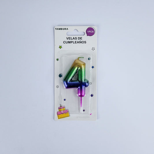 Vela numerica n4 6cm 90243-48