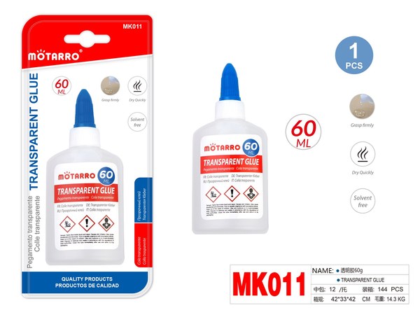 Goma transparente 60ml mk011