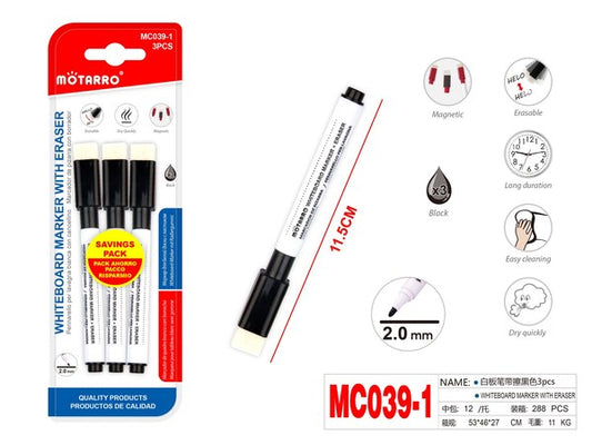 Marcador de pizarra 3pcs mc039-1