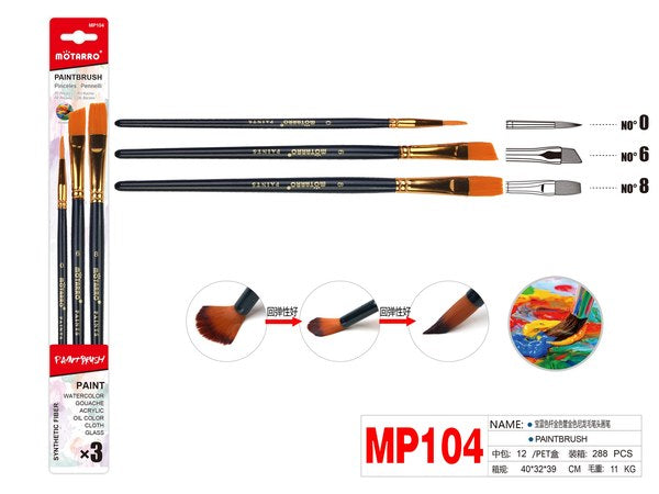 Pinceles 3pcs mp104