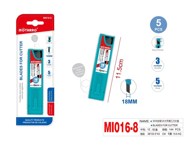 Repuesto de cuter 18mm mi016-8