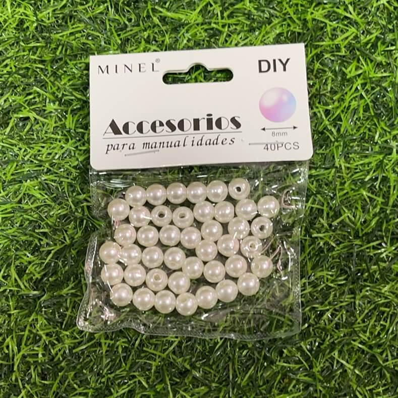 Accesorios perla 8mm 40pcs 51228-3