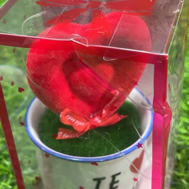 Dec. vaso c/corazon 1pc 90202-9