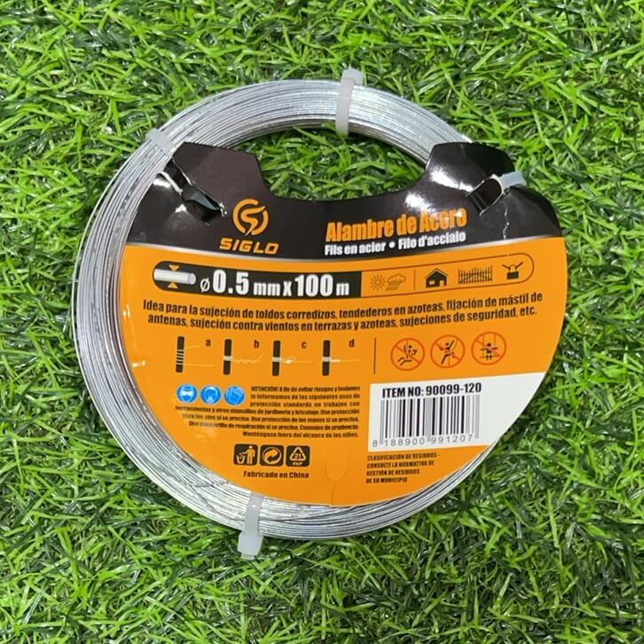 Alambre de acero 0.5mmx100m90099-120
