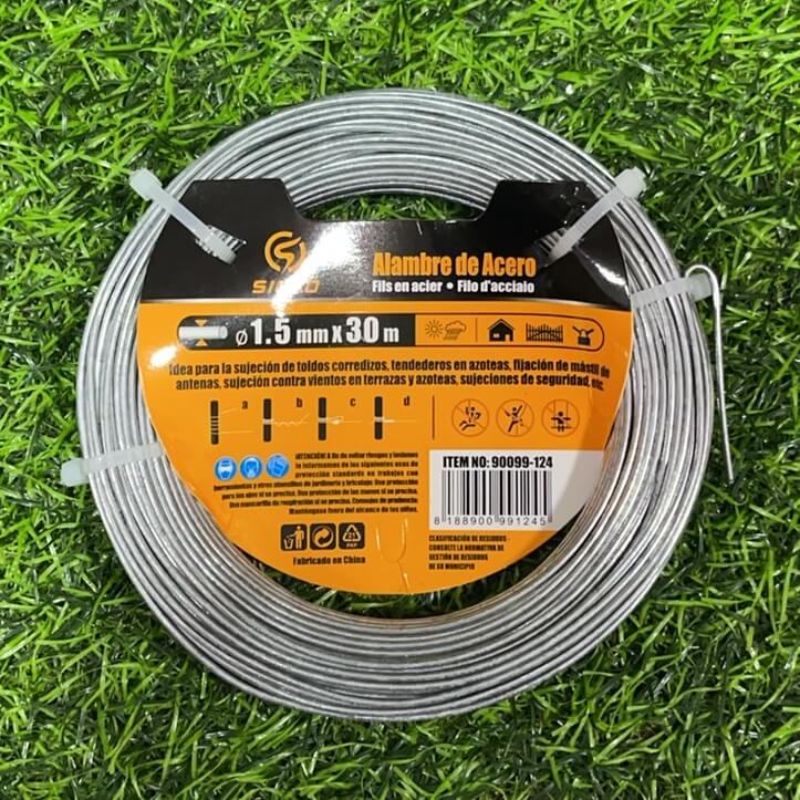 Alambre de acero 1.5mmx30m90099-124