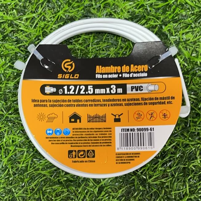 Alambre de acero 1.2/2.5mmx3m90099-61