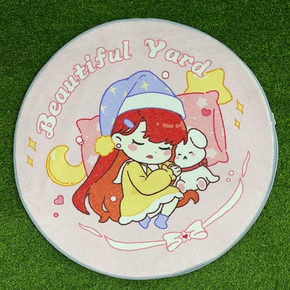 Alfombra redonda d/mascota80cm 51247-16