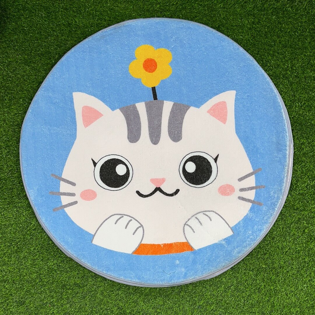 Alfombra redonda d/mascota80cm 51247-16