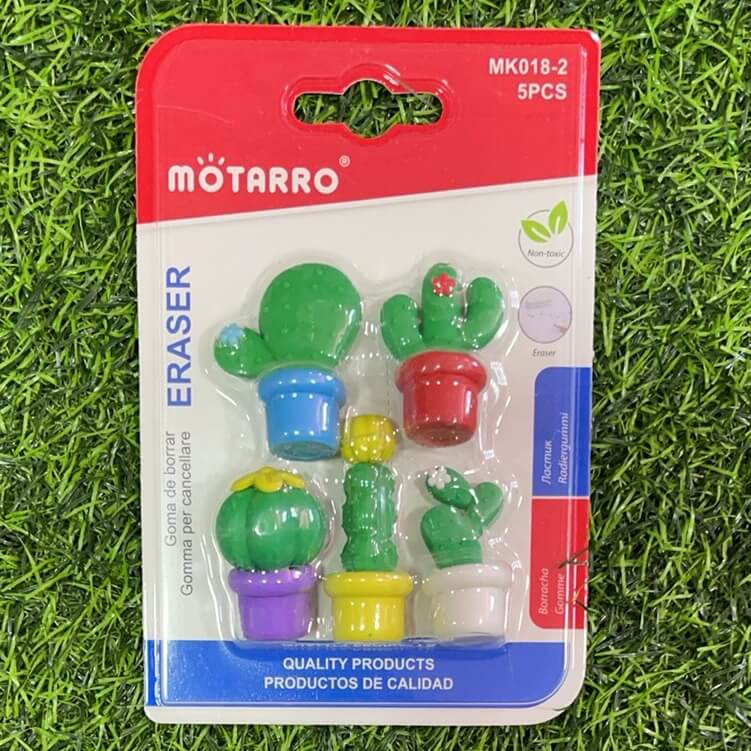 Borrador d/catcus 5pcs mk018-2