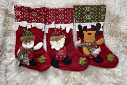 Botas navidenas d/tela 51023-23