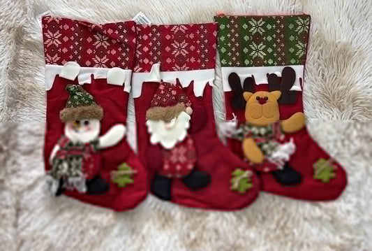 Botas navidenas d/tela 51023-23