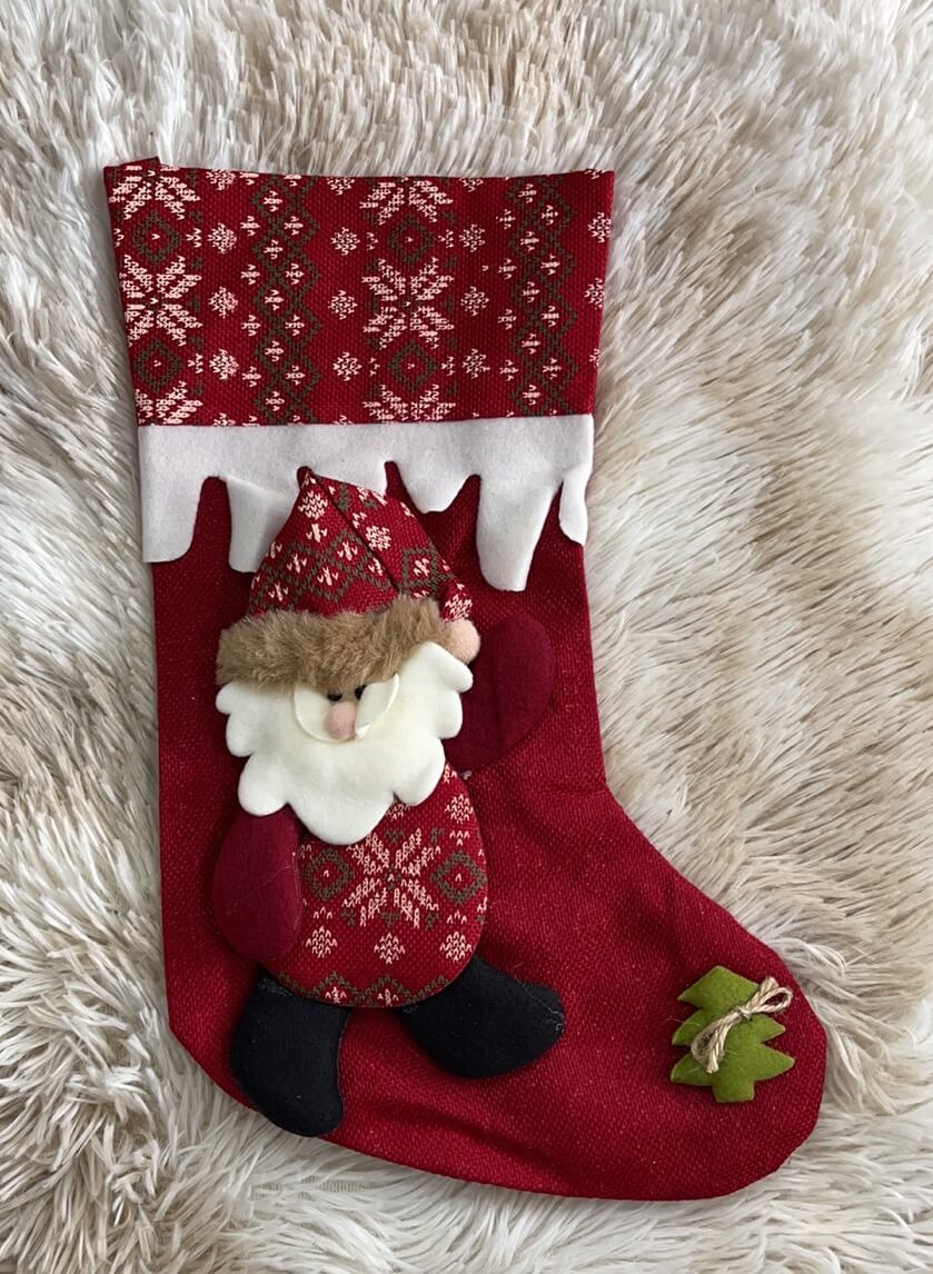 Botas navidenas d/tela 51023-23