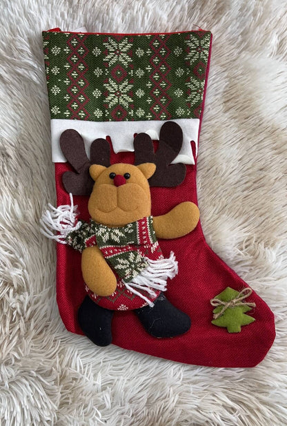 Botas navidenas d/tela 51023-23