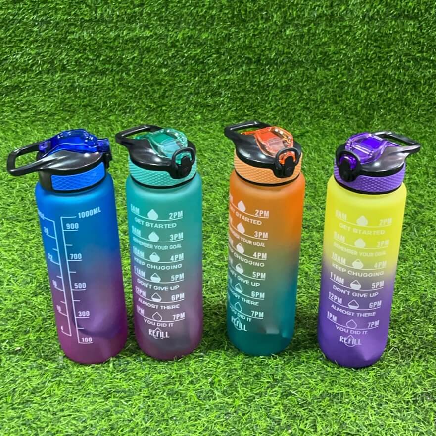 Botella d/agua color degradado1000ml 51169-118