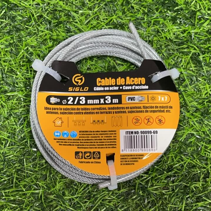Cable de acero 2/3mmx3m 90099-69