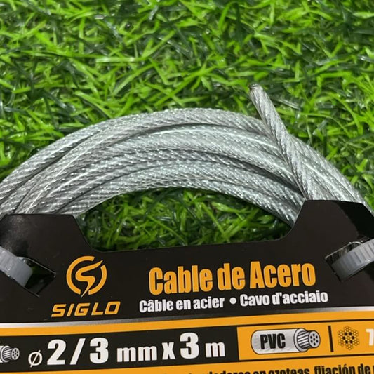 Cable de acero 2/3mmx3m 90099-69