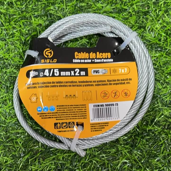 Cable de acero 4/5mmx2m 90099-73