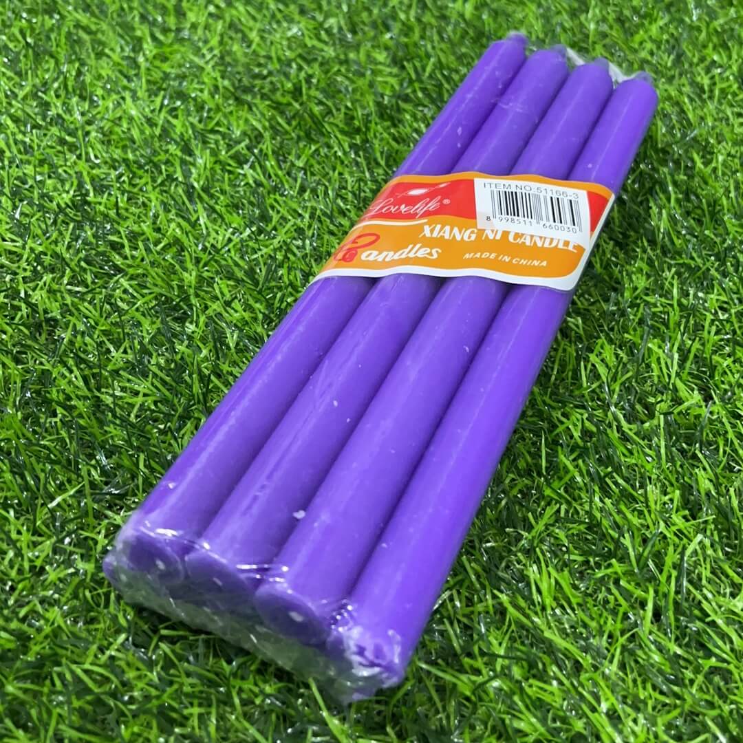 Candela aromatica violeta 8pcs51166-3