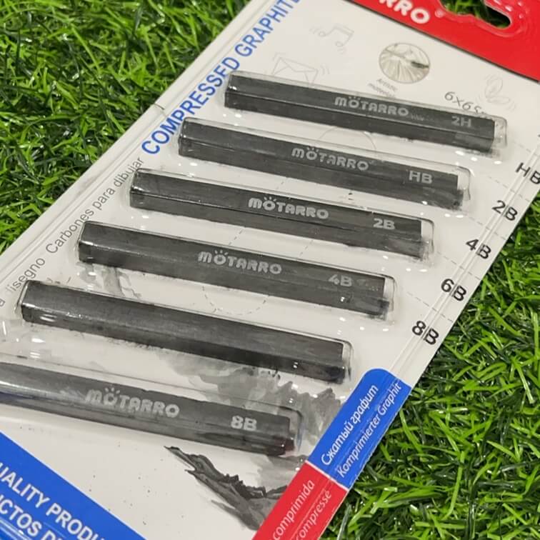 Carbones p/dibujar 6pc mp003-1