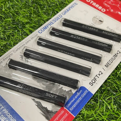 Carbones p/dibujar 6pc mp003-2