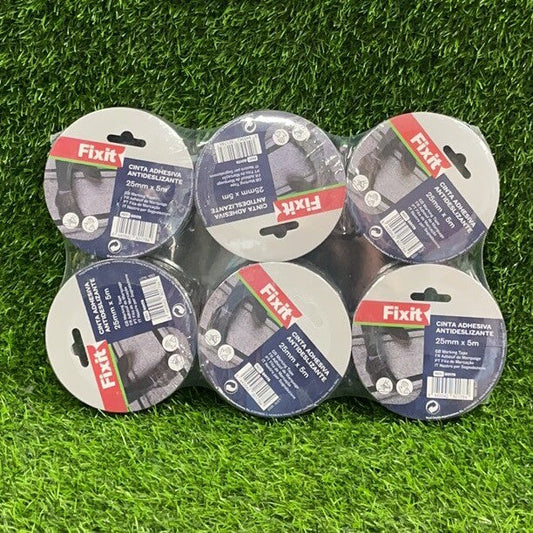 Cinta adhesiva antideslizantenegra 25mmx5m 80178