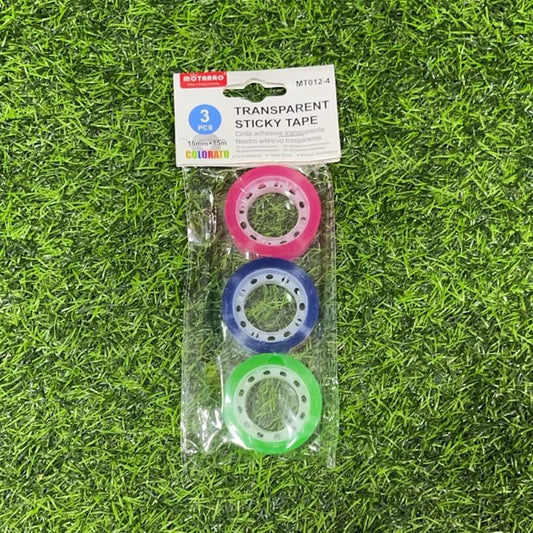 Cinta adhesiva transparente 3pcsmt012-4