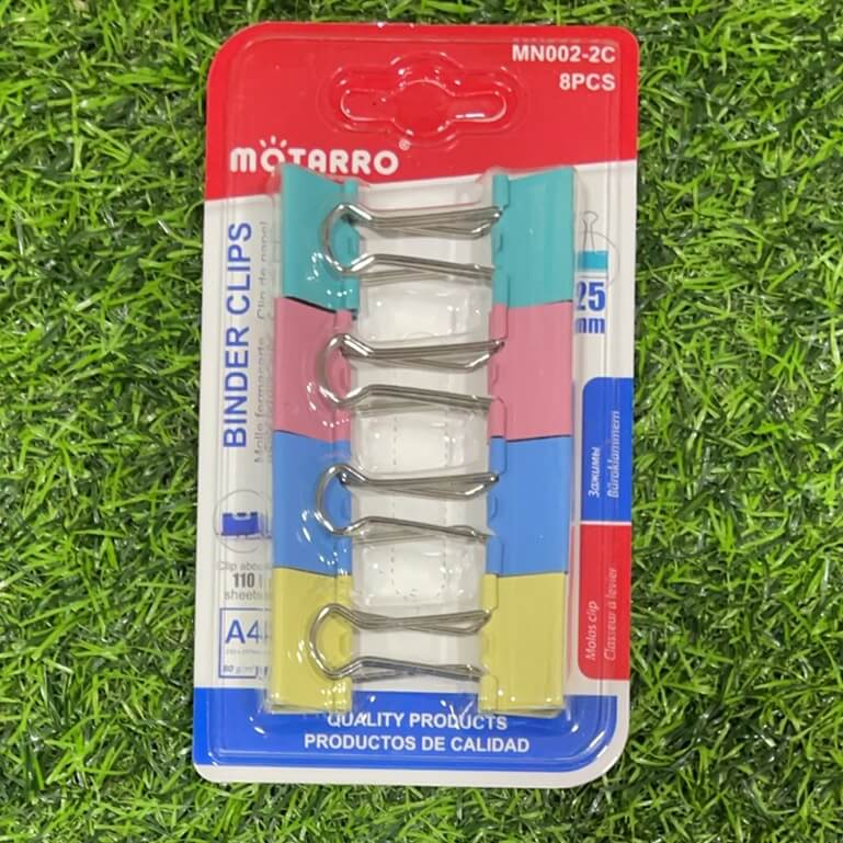 Clip d/papel 25mm 8pcs mn002-2c
