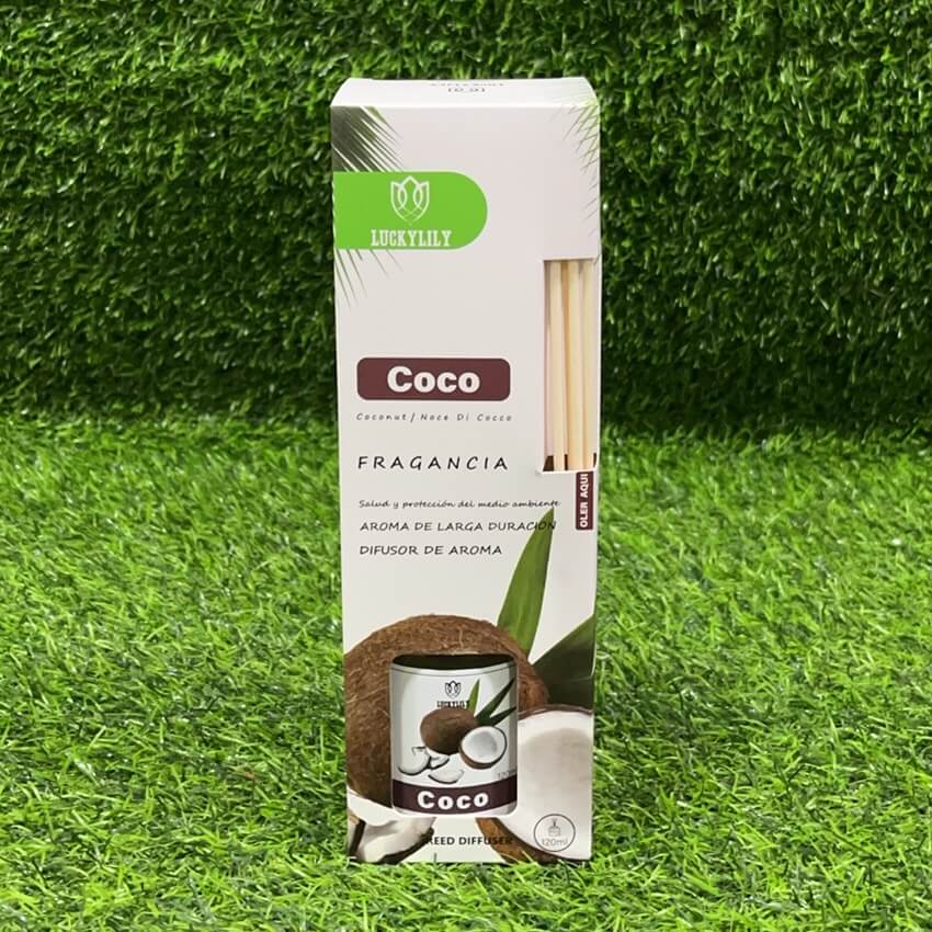 Difusor c/varillas coco 120ml90125-10