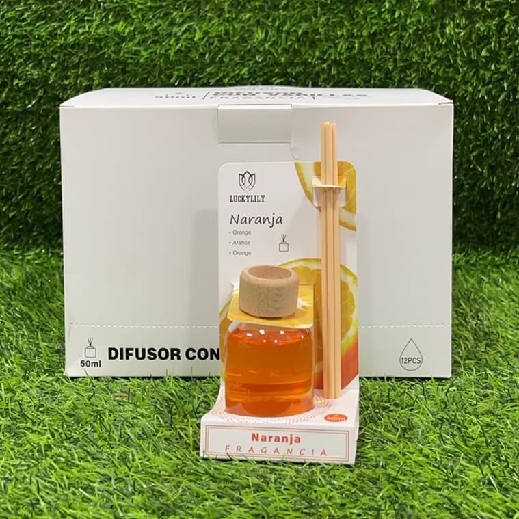 Difusor c/varillas naranja 50ml90125-22