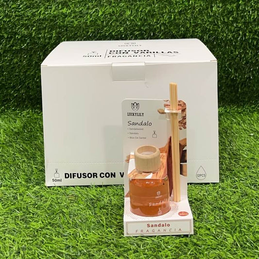 Difusor c/varillas sandalo 50ml90125-25
