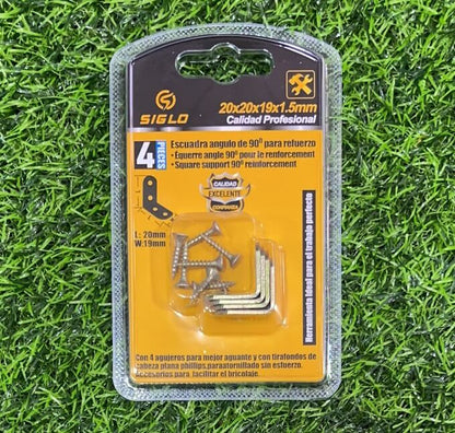 Escuadra angulo de 90 4pc 20559-8