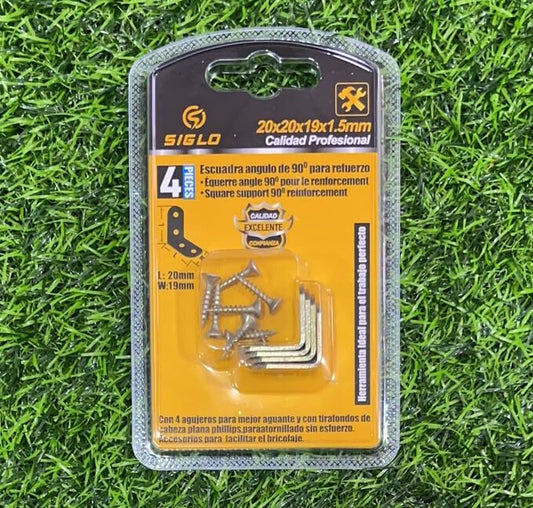 Escuadra angulo de 90 4pc 20559-8