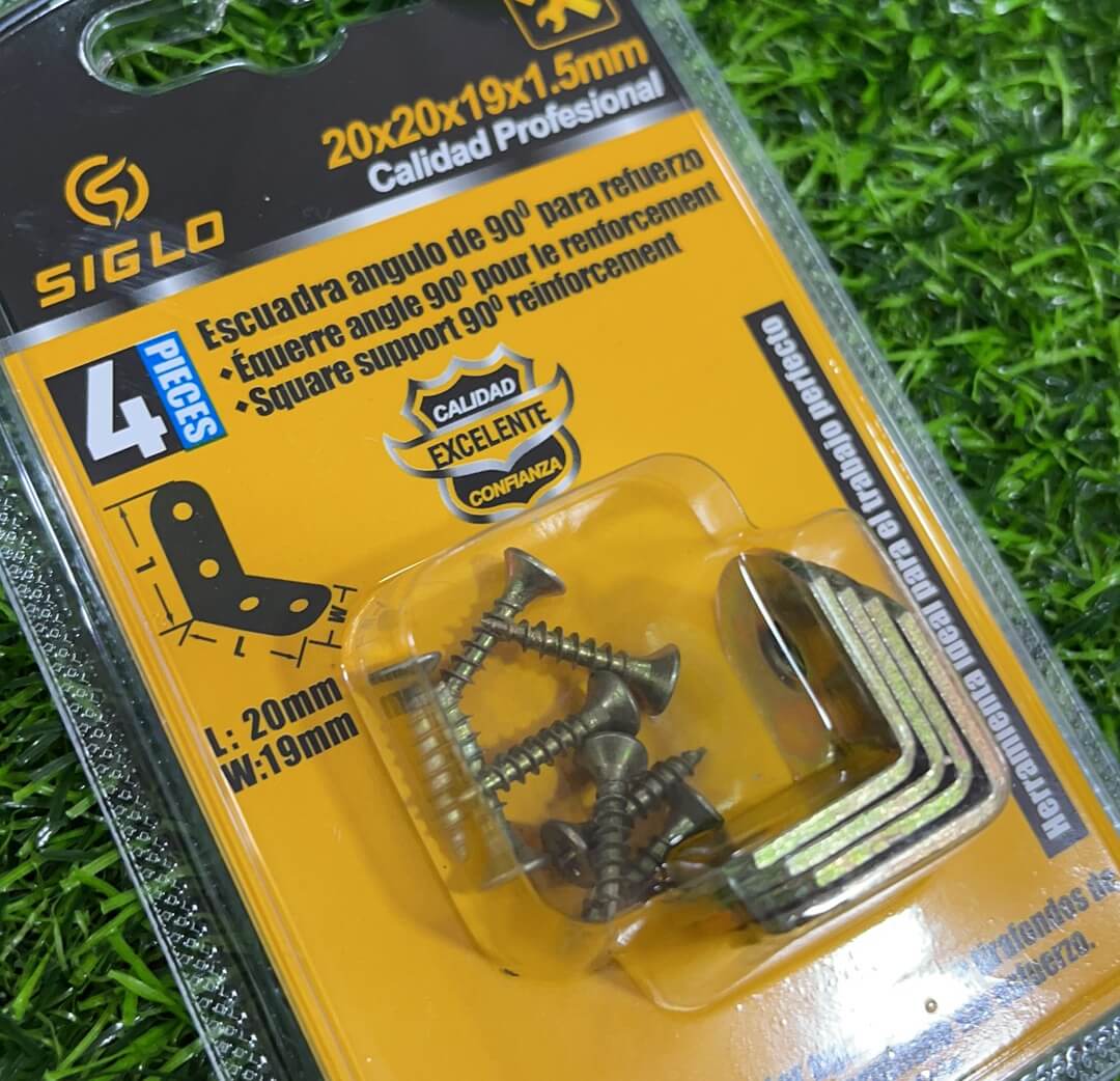 Escuadra angulo de 90 4pc 20559-8