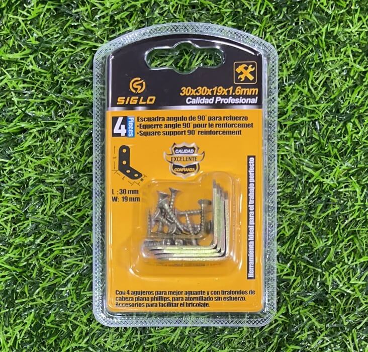 Escuadra angulo de 90 4pc 20559-9