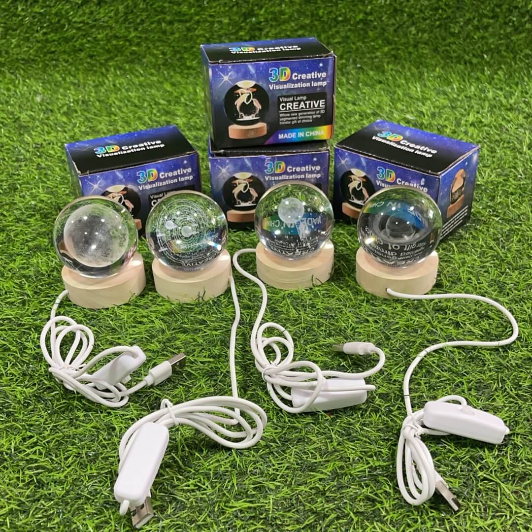 Esfera cristal con luz 6cm90146-371