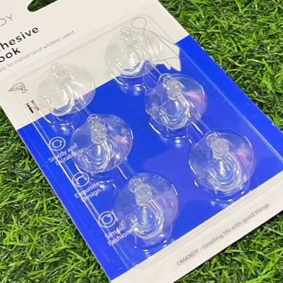 Gancho transparente p/colgar6pcs m-10949/m-10949-n