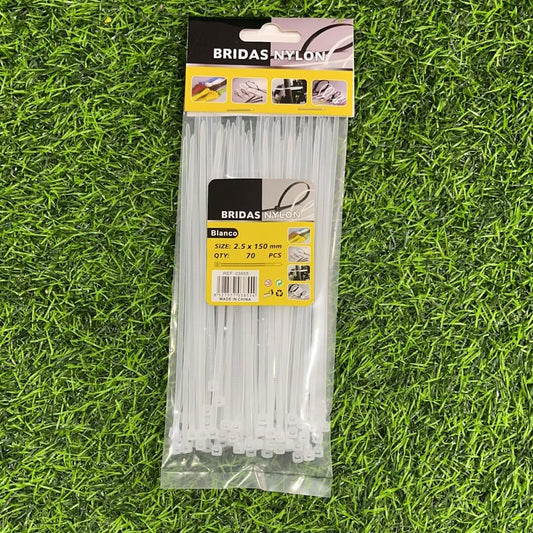 Gazas nylon blanca 2.5x150 70pcsft03855
