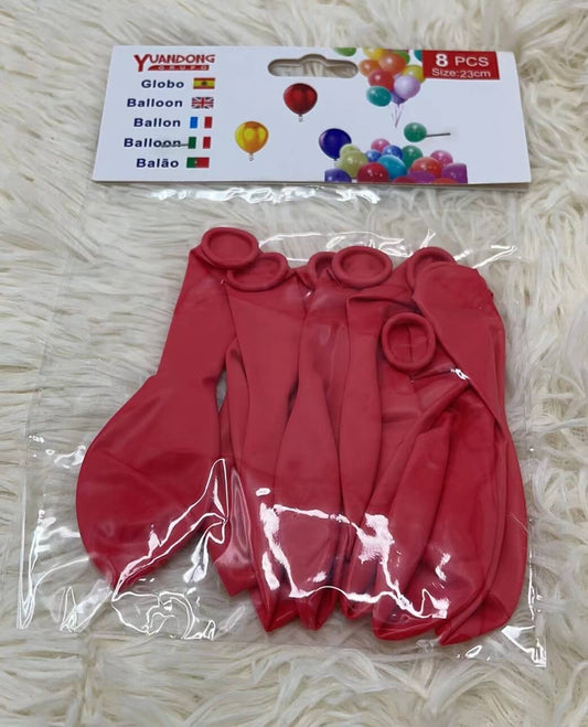 Globo rojo 8pcs 07812/51069-37
